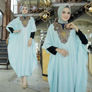 SISTAQUE - Kaftan Wanita Kombinasi Payet Okta