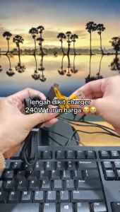 Charger 240W Batok 131 + Kabel Data 4 IN 1 65W Fast Charging USB Type A Type C iOS