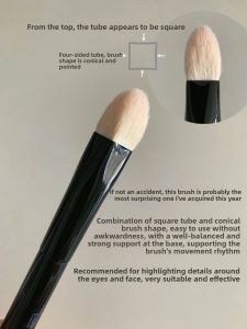 Precision Highlighting Cone Tip Brush Soft Woolen Makeup Brush for Local Brightening Contouring And Blush Application