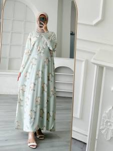 MELODY MAXI DRESS GAMIS BAHAN CEY CRINKLE