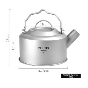 CIEUIS | Outdoor Portable Titanium Tea Set