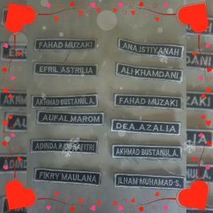 BORDIR NAMA  BORDIR NAMA SEKOLAHLNGSUNG JADI BET BORDIR PAPAN NAMA SERAGAMNAMA SEKOLAH BORDIR