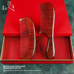 Wedding Gift Rosewood and Sandalwood Comb Set