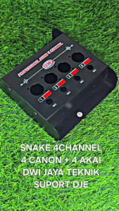 BOX BESI BOX SNAKE 4 CHANNEL DJE Lubang 4 CANON + 4 AKAI Amplifier
