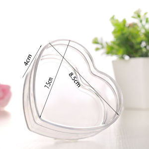 Hộp Nhựa Hình Trái Tim Sáng Tạo Đồ Ngọt Cưới Đồ Ngọt Chocolates Quà Tặng Ngày Lễ Tình Nhân Hộp Đựng Đồ Ngọt Trong Suốt