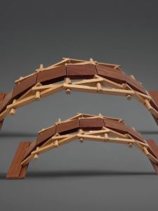 School Teaching Aids Science and Technology Museum Exhibition Science and Education Courseware Science Small Production Assemble Wooden Mortise Luban Bridge Bili Bridge