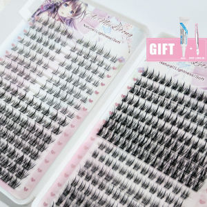 400 clusters of 16-row double-sided natural eyelashes wheat false eyelashes soft and light very suitable for daily use