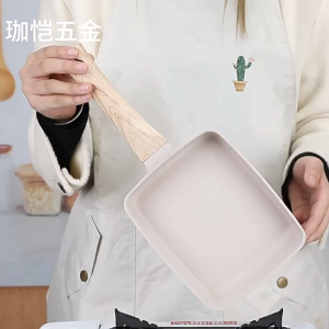 ✅พร้อมส่ง🔥กระทะทำไข่ม้วนญี่ปุ่น สี่เหลี่ยม 15x19ซม เคลือบหินอ่อน Non-stick ก้นหนา ให้ความร้อนสม่ำเสมอ ใช้ได้ทั้งเตาแก๊สและเตาแม่เหล็กไฟฟ้า