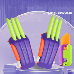 New 3D Gravity Claw Fidget Toys Decompression Push Card Toy Antistress Cute Knife Stress Relief Toys for Kids