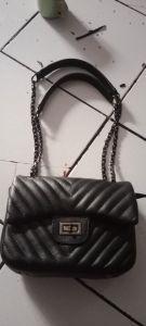 tas kulit wanita tas selempang wanita kekinian tas cewe korean tali rantai