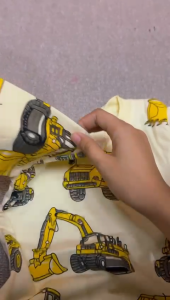 Setelan Baju Harian Anak Motif Excavator Bahan Katun Ready Usia Anak 3 Bulan-10 Tahun