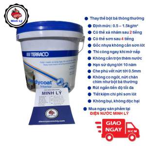 [HỏaTốc] Mastic Dẻo Keo Bả Tường Trộn Sẵn Terraco HandyCoat Interior Dùng Cho Nội Thất - Bột Bả Tường Dạng Keo - Bột Dẻo