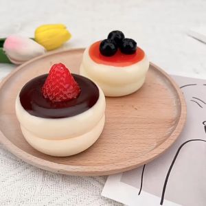 Cake Squishy Toy Slow Rebound Mini Pinch Toy Simulation Mini Cake Squeeze Toy Stress Relief Fidget Toys