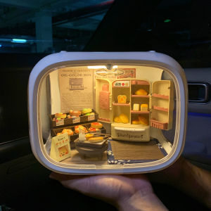 Handmade DIY Scene Dollhouse Night Light Mini House Display Box Romantic Style Creative Gift for Children And Adults