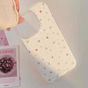 Korean Full Screen Colorful Stars Phone Case for iPhone 17 16 15 14 13 12 mini 11 Pro Max XS XR X 7 8 Plus Shockproof Hard Cover