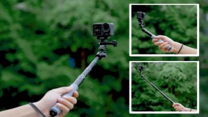 TELESIN WSS-001 Aluminum Alloy Waterproof 19-61cm Selfie Stick with Ball Head for all Action Cameras Original