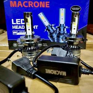Lampu led 3warna mobil Innova agya yaris veloz avanza headlamp H4 LED MACRONE MC3 35W Garansi 1tahun