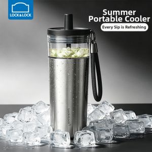 LocknLock | Straw Separated Tea Ice Cooling Thermos Cup