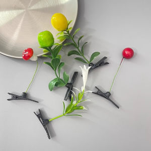 Hair Clips for Kid Mixed Style Plant Hairpins Flower Plant Hair Clip Butterfly Hair Accessories for Girl