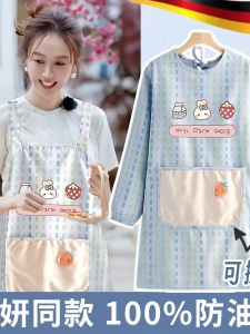 Áo Khoác Chống Dầu Tay Dài Thời Trang Mới 2025 Của Ngôi Sao Nhà Bếp Dùng Tại Nhà Chống Dầu Mỡ Thời Trang Trẻ Trung