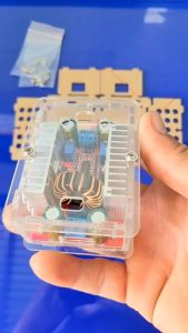 Mô đun tăng áp 150W 6A / 400W 15A điều chỉnh điện áp từ 8.5-50v lên 10-60V DC DIY và Box Mica bảo vệ.