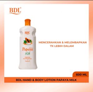 new hand and body lotion papaya with milk 600 ml jumbo bpom