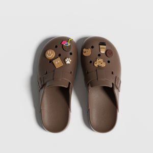 รองเท้าแตะ EVA ปิดหัวสำหรับผู้หญิงในช่วงฤดูร้อน รองเท้าแตะแบบสวมสำหรับกลางแจ้งกันลื่น กันกลิ่น สำหรับสวน รองเท้าแตะแบบสวมแบบท่อสำหรับใส่ในบ้าน