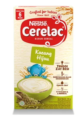 Nestle Cerelac Bubur Bayi Instant Kacang Hijau 120gr