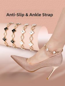 Gold High Heel Shoe Chains Accessories Anti-Loss Hair Bands Shoe Laces Fixed Strap Womens Footwear Buckle Prevent Drop