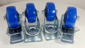 Bộ 4 bánh xe đẩy hàng 74mm chịu tải tối đa 400kg lắp cho xe kéo xe đẩy hàng. LOẠI TỐT