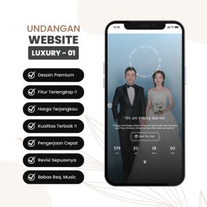 Undangan Digital Website Pernikahan Tema Luxury 01 Undangan Web