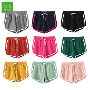 Quần Short Thể Thao Cotton Nguyên Chất Cho Nữ Mùa Hè Quần Chạy Bộ Thoáng Khí Thoải Mái Chống Ánh Sáng Quần Dài Đến Giữa Bắp Chân