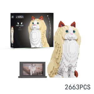 Mirco Particle Cat Building Blocks Toys Persina Cat Ragdoll Cat Siamese Cat Shorthair Blue Cat Desktop Ornaments Kids Girls Gift