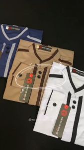 Bisa COD - Baju Koko Anak Lengan Panjang Umur 9 - 14 thn - Fashion Muslim anak