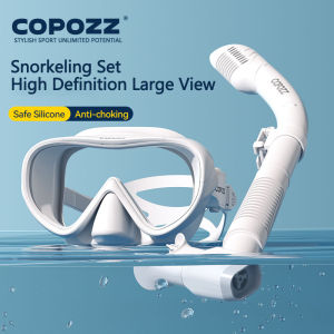 COPOZZ | COPOZZ Professional Diving Mask Full Vision Mask Underwater Snorkel Mask Set Swimming Snorkel HD Anti Fog Diving Equipment