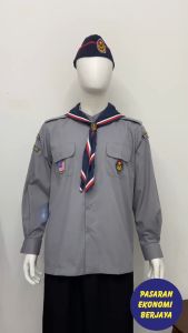 KEMEJA PENGAKAP BAJU KEMEJA PERSATUAN LELAKI PLUS SIZE UNIFORM PERSEKUTUAN PENGAKAP MALAYSIA KEMEJA PERSATUAN