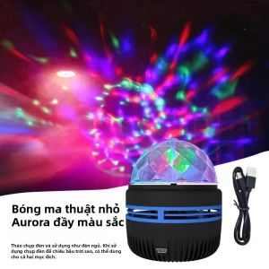 Máy Chiếu Bầu Trời Đầy Sao Aurora Đèn LED Sân Khấu 7 Hiệu Ứng Ánh Sáng Máy Chiếu Sao Thiên Hà Được Điều Khiển Từ Xa Để Trang Trí Tiệc Cưới