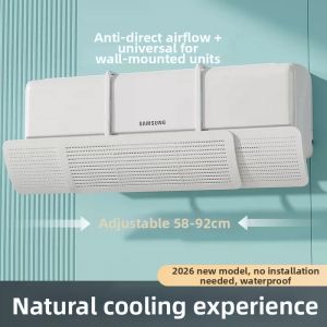 SIVASS | Adjustable No Drill Anti-Direct Airflow Wind Baffle Non-Condensing