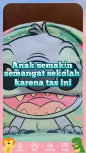 Tas Smiggle Stitch Junior  Hoodie Backpack