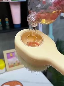 1PC Bàn Chải Tắm Tóc Có Tay Cầm Dài Chứa Đầy Chất Lỏng Dụng Cụ Chà Lưng Mềm Mại Đi Kèm Phụ Kiện Tắm Cho Mọi Loại Da