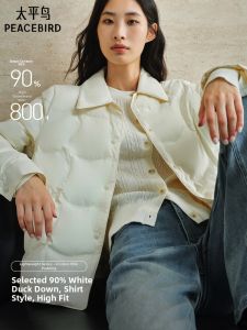 PEACEBIRD | Lightweight Shirt Style Padded Jacket
