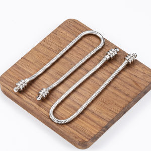 Stainless Steel Spiral Beaded Snake Chain Snake Bone Chain diy Necklace Bracelet Beaded Accessories