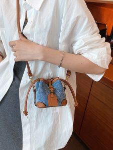 Túi Đeo Chéo Mini Đeo Chéo Màu Tương Phản Dây Rút Túi Đeo Vai Đơn Túi Đeo Chéo Túi Đeo Vai Túi Đeo Chéo Mềm Túi Đeo Vai Mềm