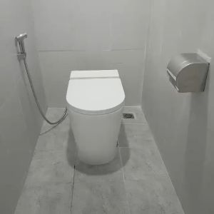 BỒN CẦU BỆT CẢM ỨNG ĐÁ CHÂN BÁN TỰ ĐỘNG 580
