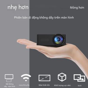 Máy Chiếu Giải Trí Di Động YT100 Đa Phương Tiện Rạp Hát Tại Gia Sử Dụng Ngoài Trời Sạc USB Màn Hình LED 20-100 Inch Kèm Điều Khiển Từ Xa