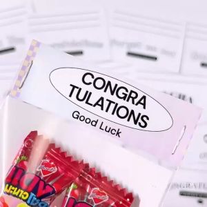 หัวถุง แพ็คของขวัญ 10ชิ้น Set02 สีสัน หัวกระดาษบรรจุภัณฑ์ ติดถุง มีคำอวยพร ป้ายกระดาษ ทำของขวัญ งานปัจฉิม