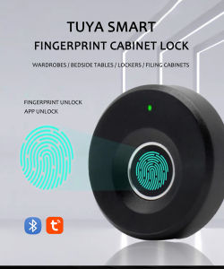 Electronic Key Lock Intelligent Electric Smart Fingerprint Drawer Lock Tuya Smart Small Fingerprint Cabinet Lock