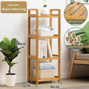 3/4/5Layers shoe rack Bamboo Storage Rack Organzier BookShelf  Wooden Rack Shelf