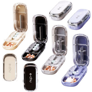 Newest Adjustable Quartering Pill Cutter Storage BoxPortable Drug Tablet MedicineDustproof Divider Organizer Crusher Pill Cutter