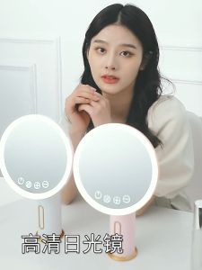 Rechargeable 3 Color LED Makeup MirrorFill Light Adjustable Face Mirrorcermin muka standDressing Table Mirror